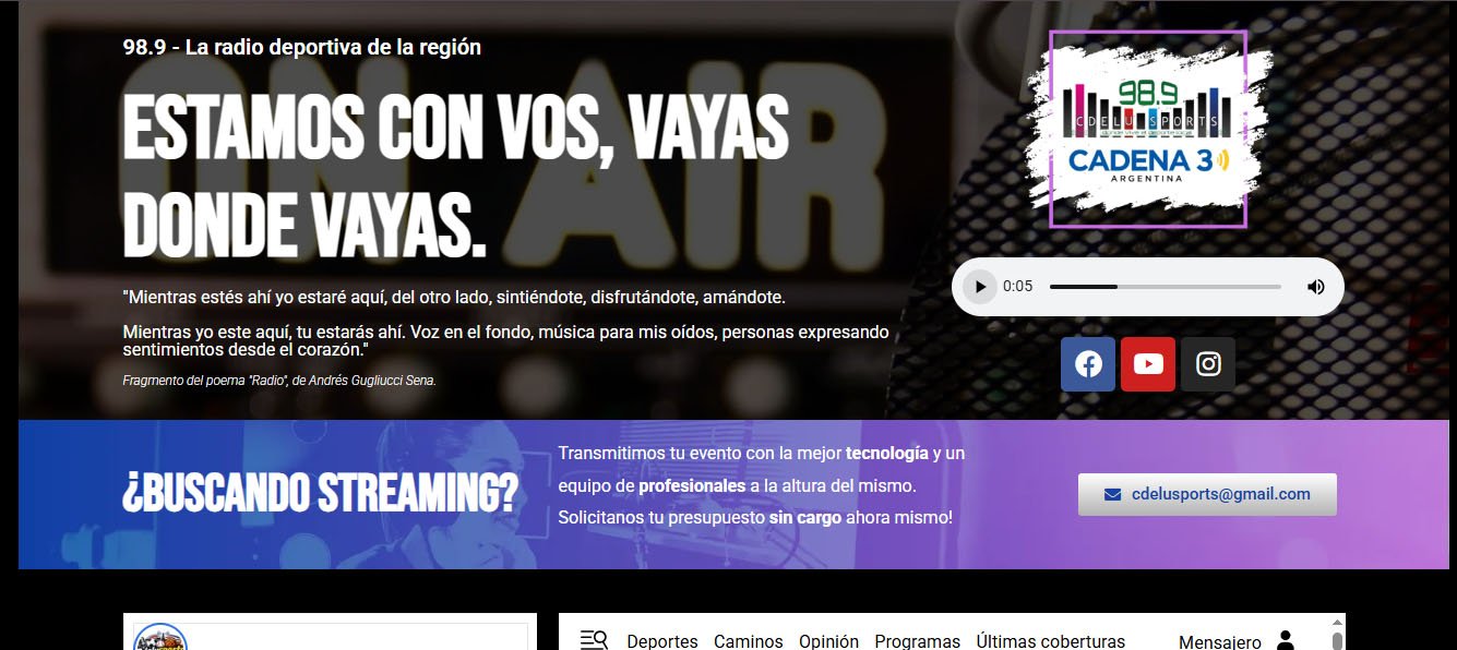Sitio web de C del U Sports