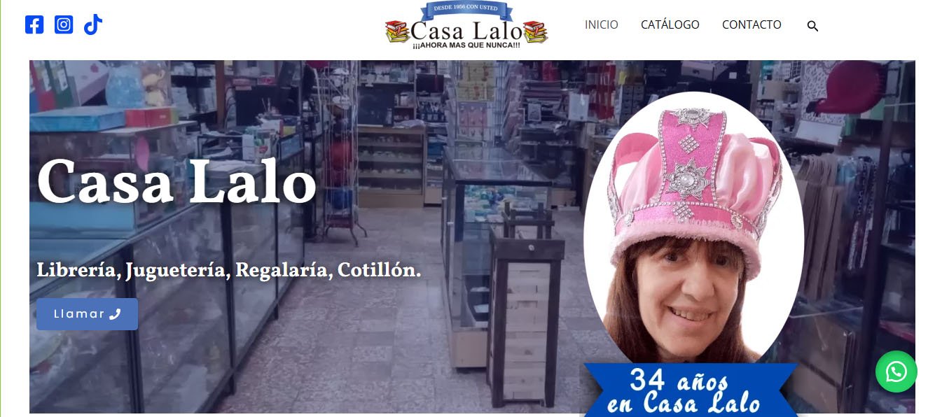 Sitio web de Casa Lalo
