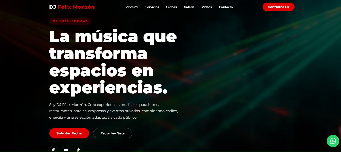 Sitio web de DJ Félix Monzón